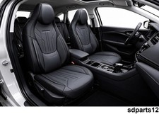 Für VW Golf Polo Tiguan T-Rock Bezüge Sitz- Set Komplett Leder PU Schwarz  Grau