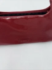 guess red patent leather purse Double Handle With Damage See Pictures.