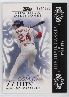 2008 Moments & Milestones /150 Manny Ramirez (1999 Silver Slugger 174 Hits) 1o4y