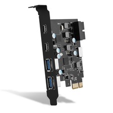 ULS-6210 6-Port USB PCIe-Karte PCI Express auf Typ C(2), USB Typ-A(2) Erwei5626
