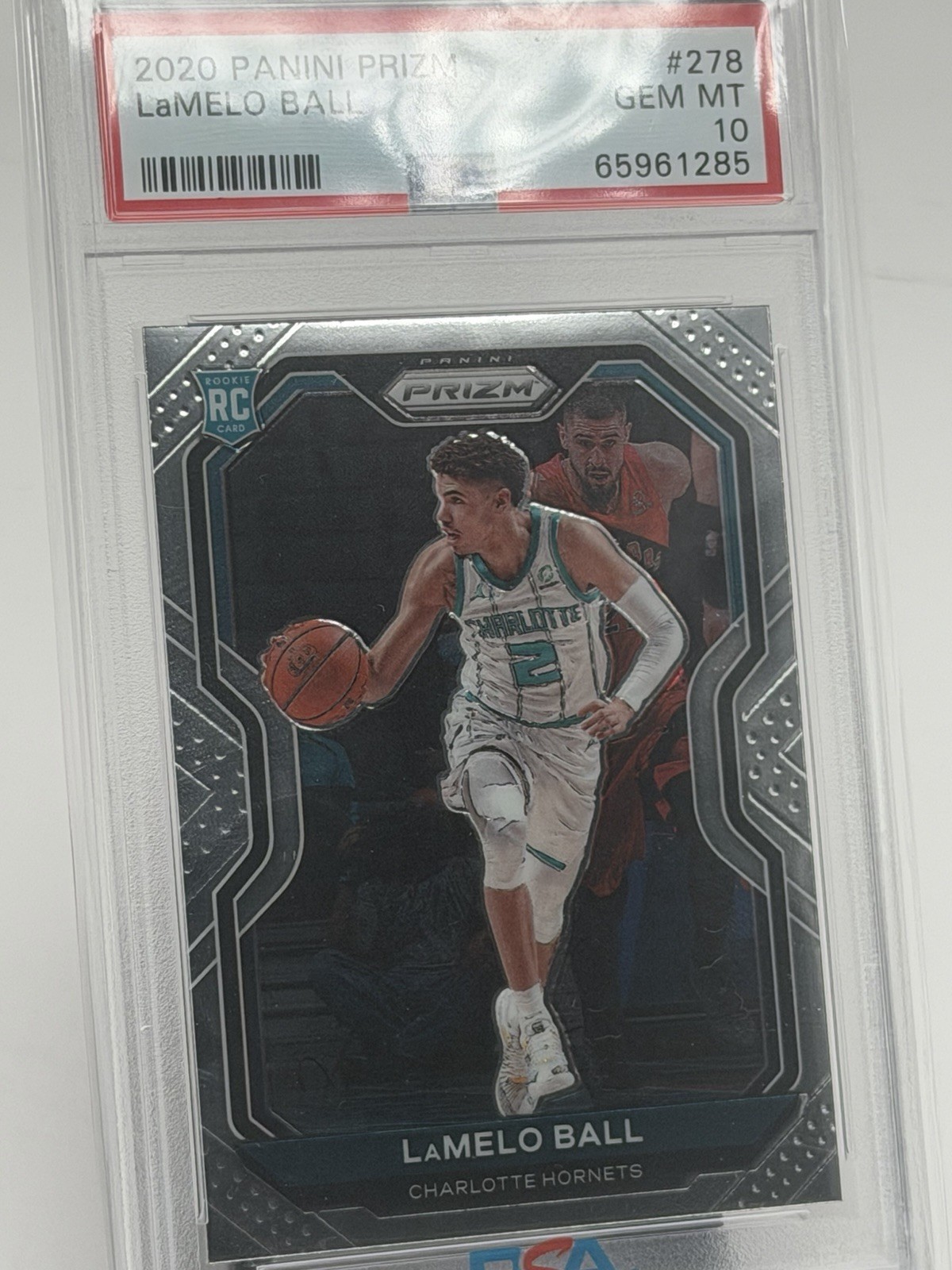 2020-21 Panini Prizm Lamelo Ball #278 Base Prizm Rookie Card PSA 10 RC MINT QTY view 2