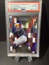 PAUL SKENES 2024 WC Auto Mania CV-Tri-Mojo-Americana /25 #AMAT-PS3 - QUASI NUOVO PSA-8