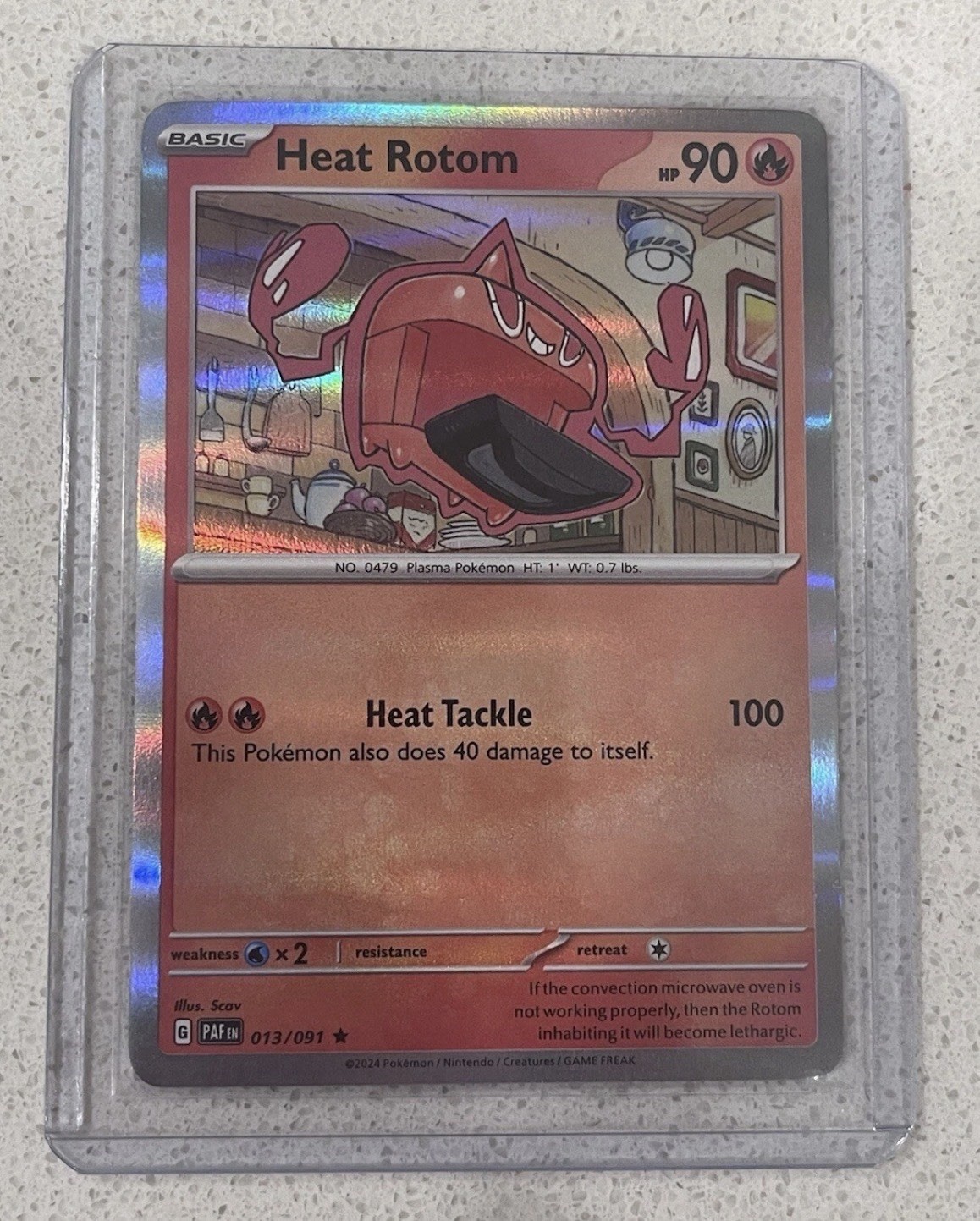 Pokemon Heat Rotom (013/091) Paldean Fates NM HOLO Rare