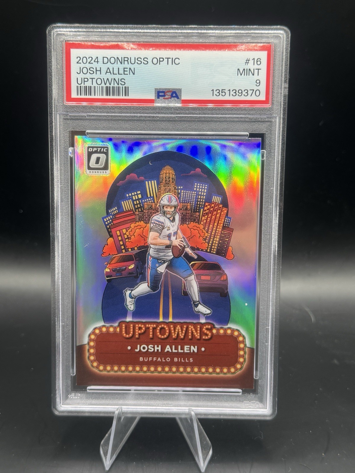 Josh Allen 2024 Panini Donruss Optic Uptowns #16 PSA 9 Bills