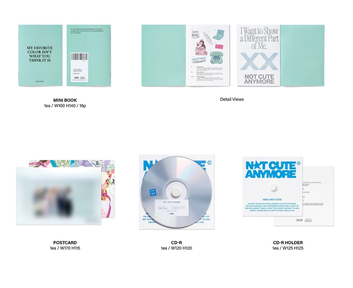 ILLIT 1st Single Album [NOT CUTE ANYMORE] NOT CUTE Ver. CD+Book+P
