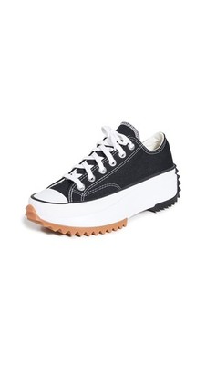 Converse Run Star Hike Ox Sneakers, Black/White/Gum, 10.5 US Women/9 US Men