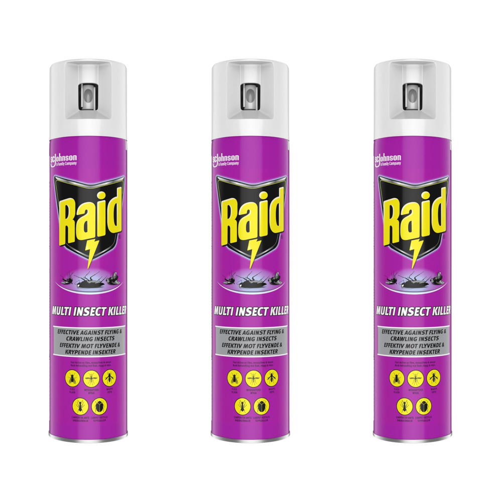 Raid Multi-Insect Killing Aerosol Spray 300ml - Image 2
