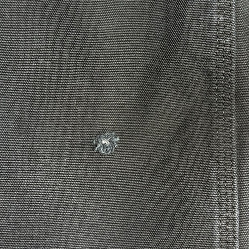 Carhartt Jacket Mens 2XL Duck Canvas Quilt Lined 104050 Black Distressed *Read - Picture 6 of 16