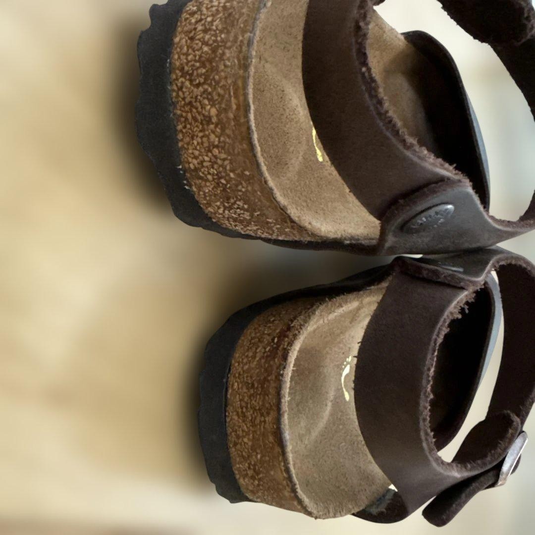 BIRKENSTOCK MESSINA Sandals Flat Shoes Dark Brown Narrow Size 38