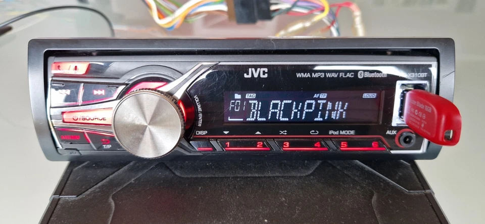 JVC KD-X310BT 1-din Autoradio FM, USB, AUX , BLUETOOTH, MP3 Player einwandfrei!! - Bild 3 von 4