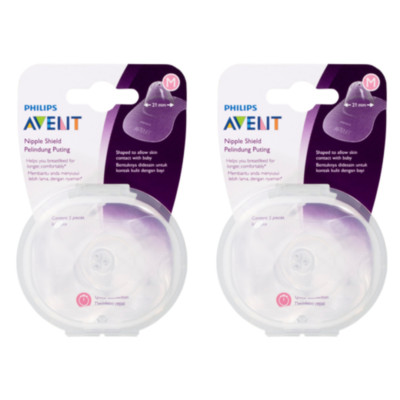 2x Avent Nipple Shield Medium 2 Pack