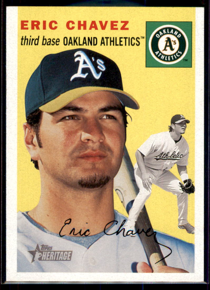 2003 Topps Heritage Eric Chavez #225 Oakland Athletics