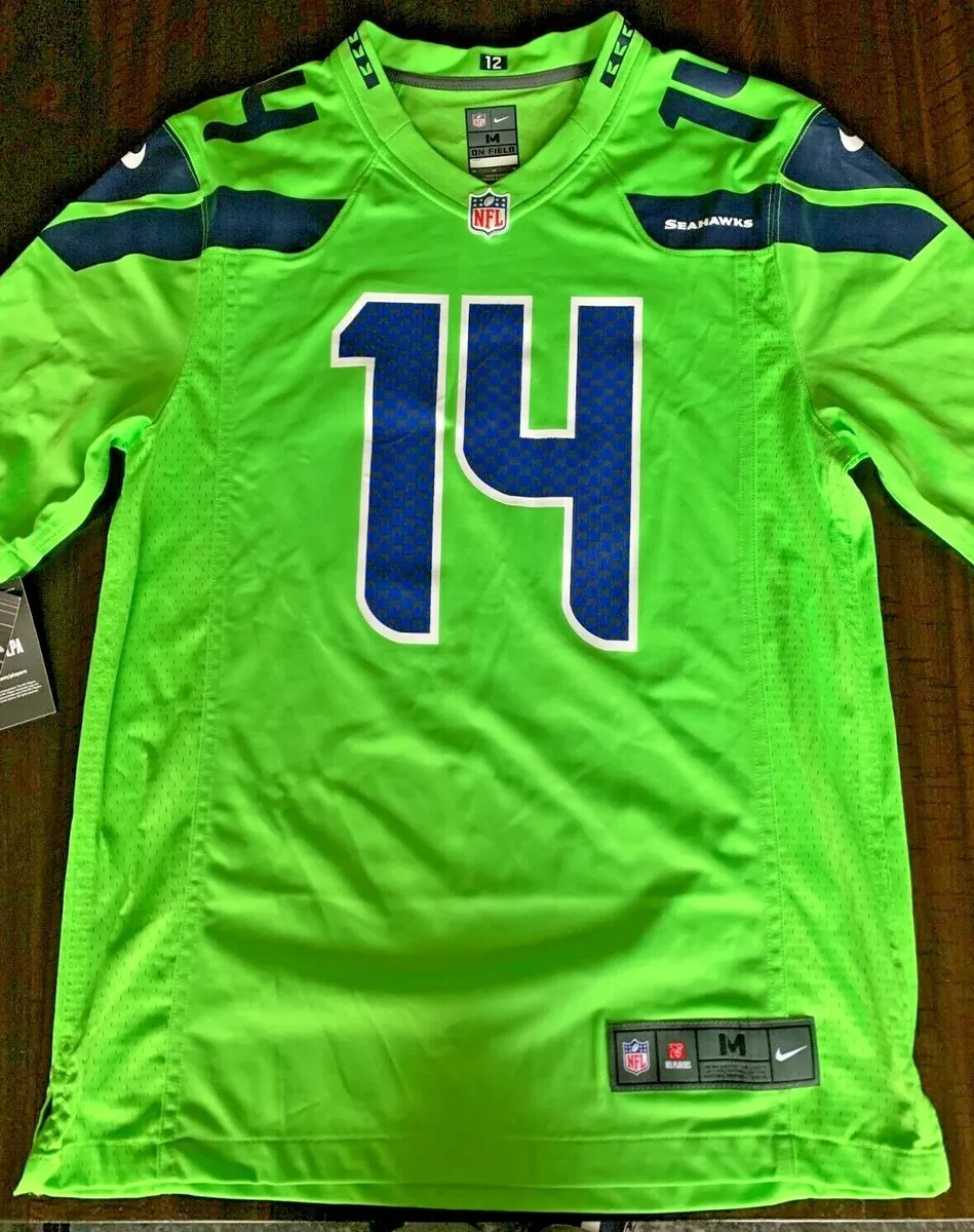 NFL Seattle Seahawks (DK Metcalf) Men's Game Football Jersey.