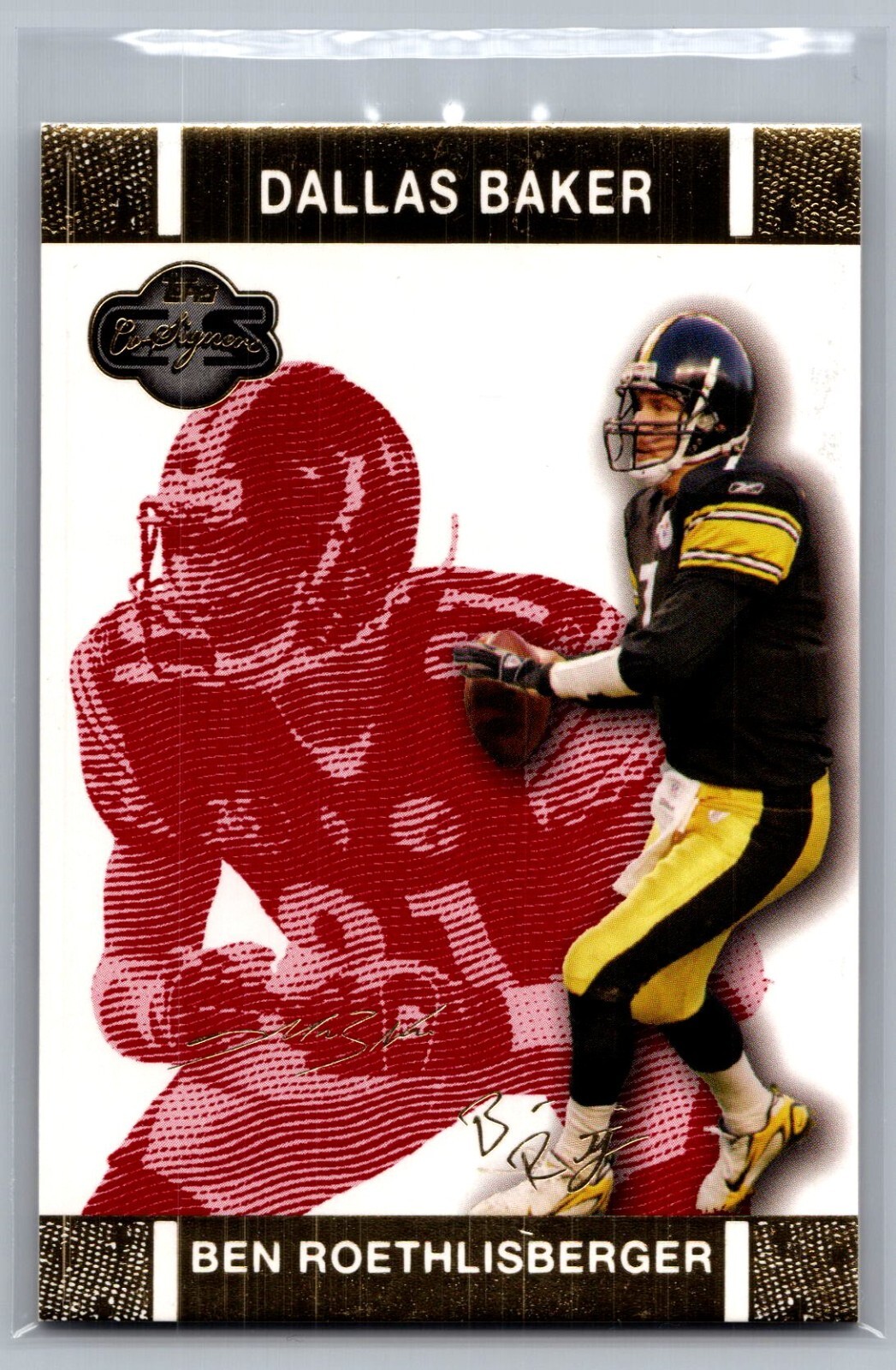 2007 Topps Co-Signers #10 Ben Roethlisberger /399 Red