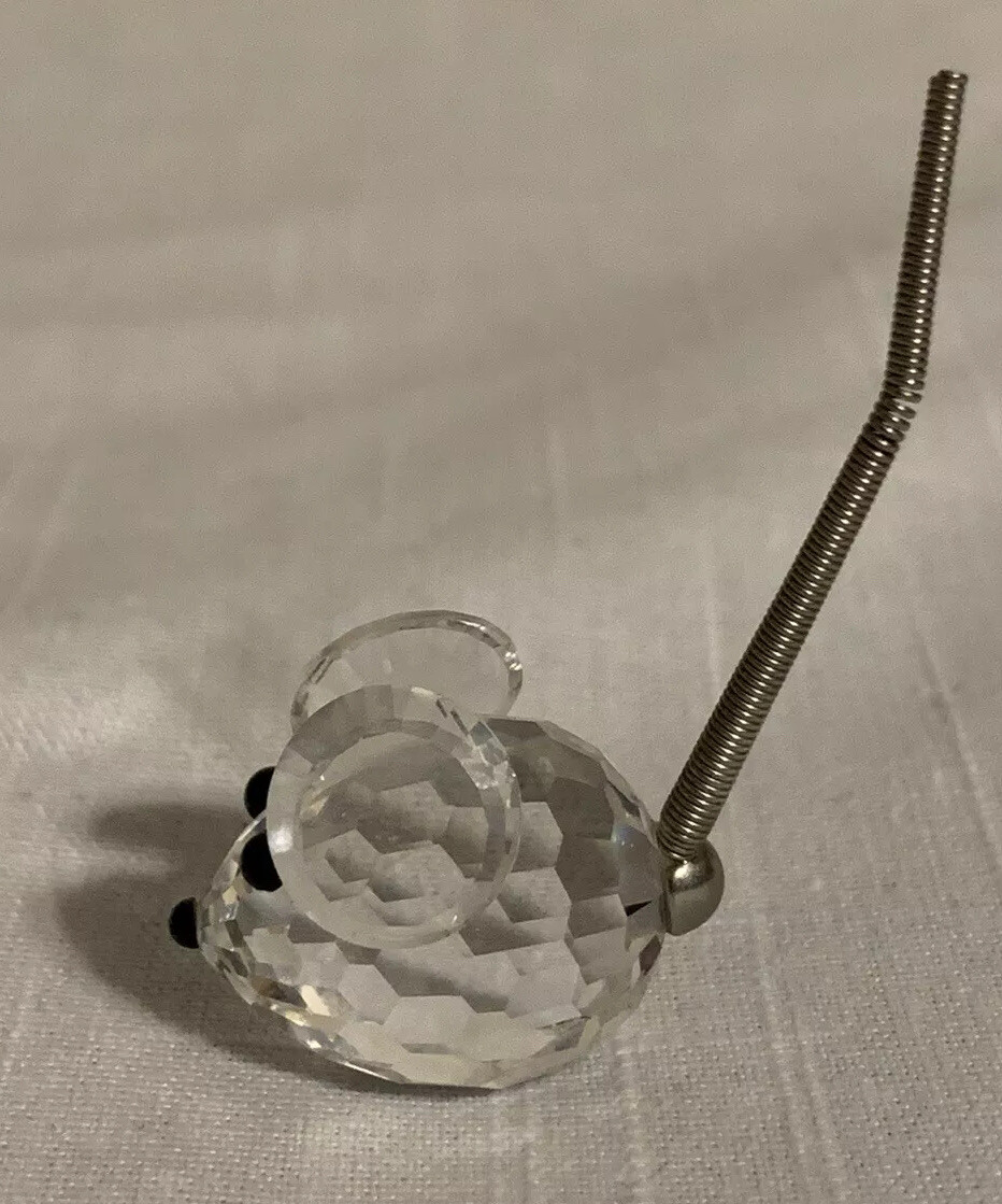Swarovski Crystal Mini Mouse w/ spring tail Art 7655 NR 023 Swarovski Crystal Mini Mouse w/ spring tail Art 7655 NR 023