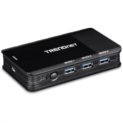 TRENDnet TK-U404 4-Port Sharing Switch 4 PC/1 User USB 3.1