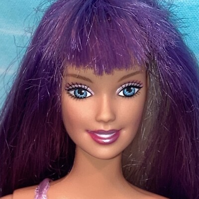 Barbie Jam n' Glam twisting and turning Purple & Blonde Long Hair