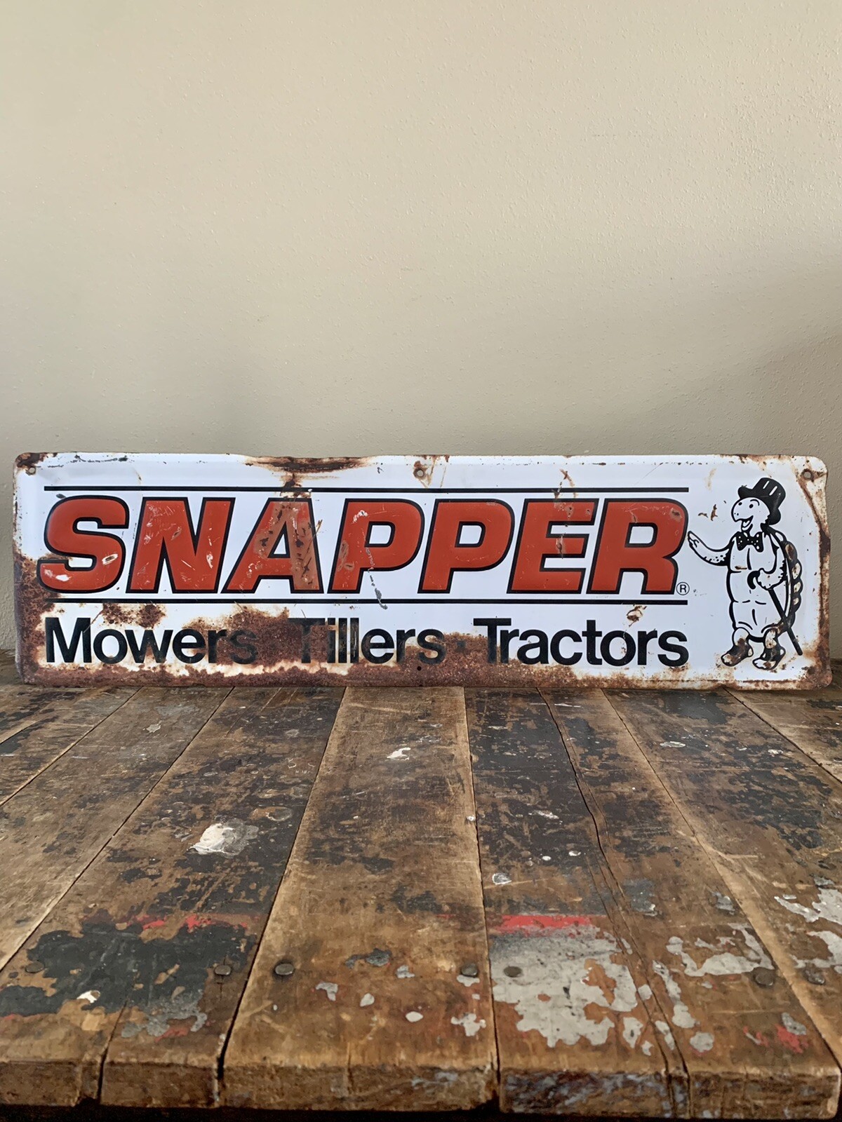 Vintage Original Snapper Mowers Tillers Tractors Heavy Embossed