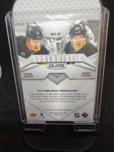 Sidney Crosby 2024-25 Upper Deck Synergy NHL Impressions Insert Card 3 Card Lot - Picture 10 of 14