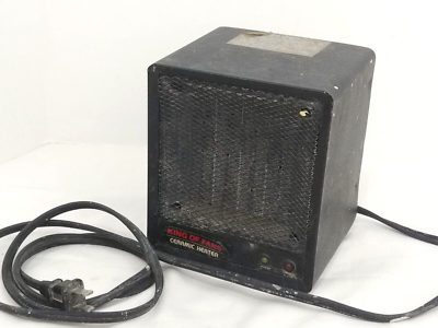 King of Fans Ceramic Electric Air Heater Vintage 1500W Compact 6u0026#034;  Model H-0411 | eBay