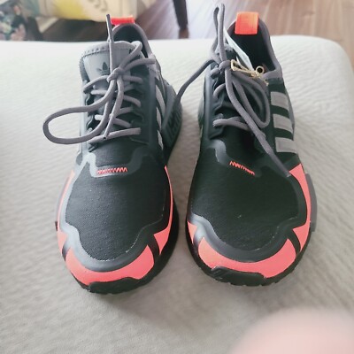 Adidas NMD_R1  J Men's Shoes Athletic Sneakers Black Red Running Trainer  GV7350