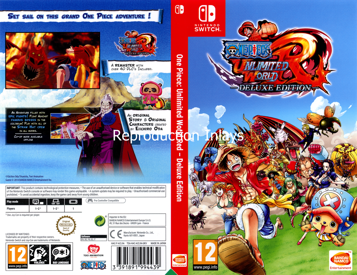One Piece Unlimited World Red Replacement Switch Case | eBay UK