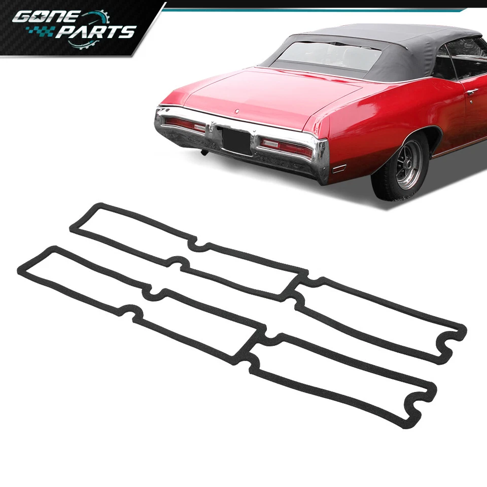 Juntas de lente de lámpara de luz trasera aptas para Buick Skylark, GS, GSX 70-72 Foto 2 de 4