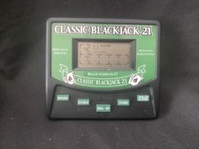 Electronic Classic Black Jack 21 Hand Held Game - Tested, Works Perfectly