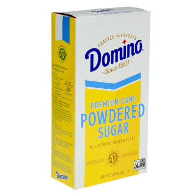 Domino Premium Cane Powdered Sugar, 1 Pound Box, 10-x Confectioners ...