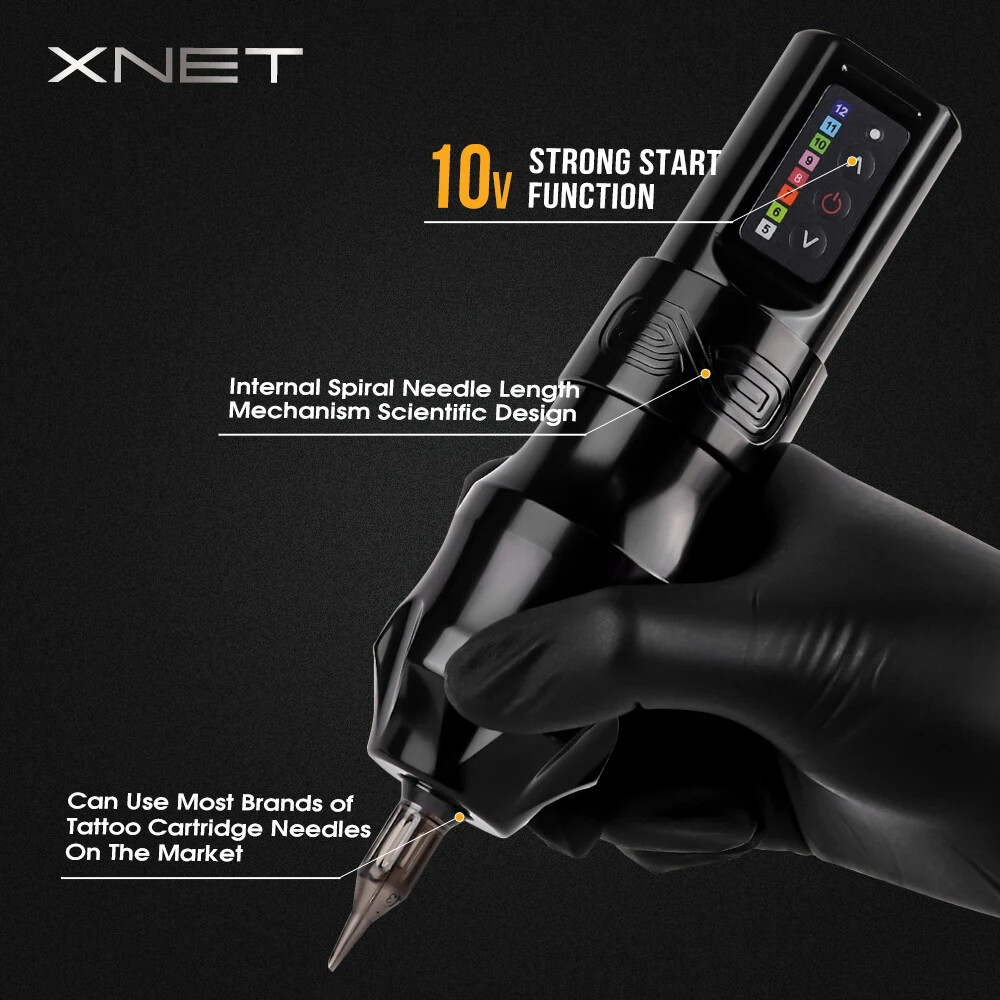 XNET EXO Professional Wireless Tattoo Machine Rotary Pen Powerful