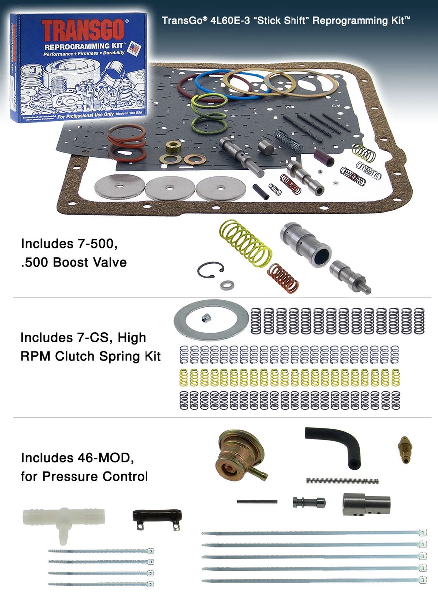 TRANSGO 4L60EHD2 SHIFT Kit 4L65E Transmission Valve Body, 41 OFF