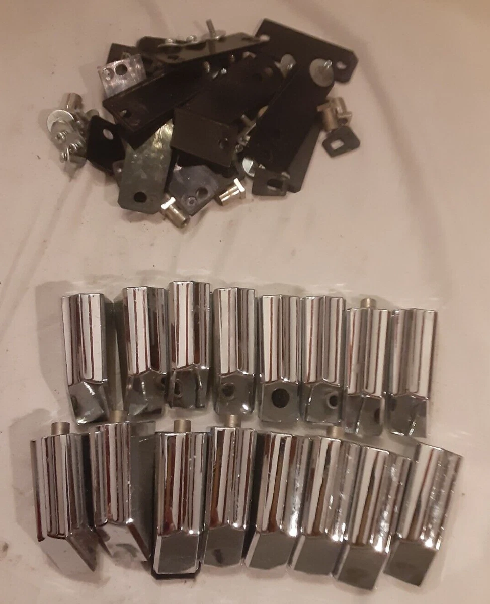 Pearl Export 80s 90s Bass Drum Lugs x16 steel chrome used good complete dims