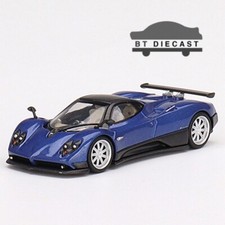 MINI GT PAGANI ZONDA F BLU ARGENTINA 1/64 DIECAST MODEL CAR BLUE MGT00408