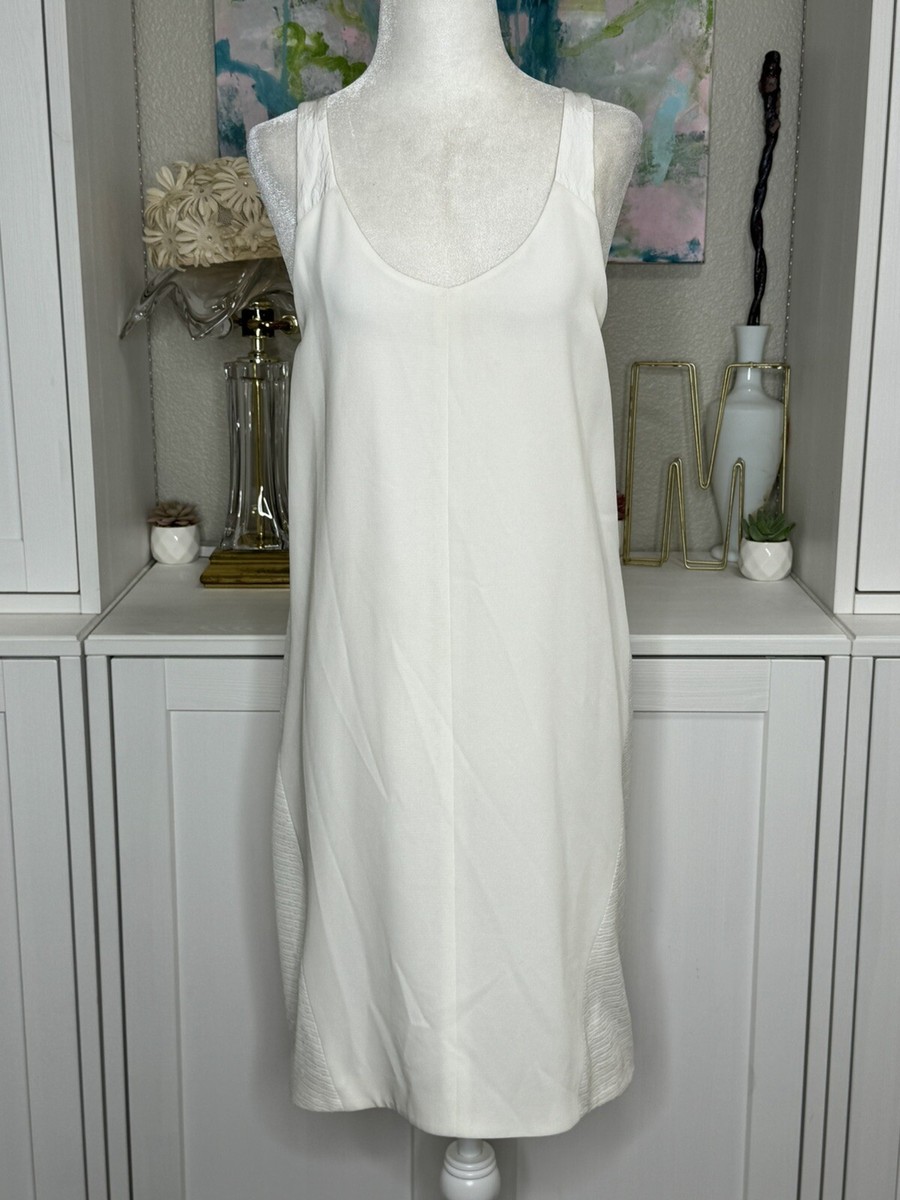 Rag Bone White Racerback Tank Dress Knee Length Lightweight Size
