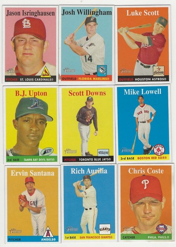 84 Different 2007 Topps Heritage as shown- 1958 Topps Retro - Picture 4 of 10
