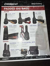 ChromaCast 2015 Product Catalog w/Pricing! Music Gear Catalog 8 Pages Good Shape