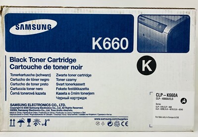 SAMSUNG CLP-K660A K660 GENUINE BLACK TONER CLP-610/CLP-660/CLX-6200/CLX-6210