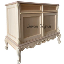 CREDENZA STILE  BAROCCO  GREZZO  O LUCIDATO IN PRONTA CONSEGNA 