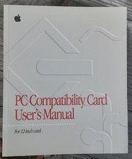 Vintage Apple Mac Macintosh PC Compatiblity Card Manual Users Guide 030-8468-A