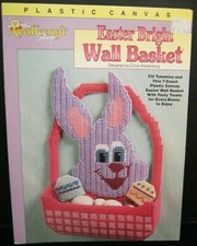 THE NEEDLECRAFT SHOP PLASTIC CANVAS EASTER WALL BASKET BY CHRIS WESTERBERG '98