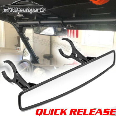 Quick Release 15'' Center Rear View Mirror For Can-Am Maverick X3 Commander Max
