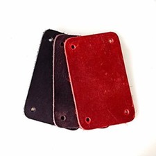 10 Leather Scales Rectangle Wide - Nubuck Leather Scales Leather Armor Craft Leather