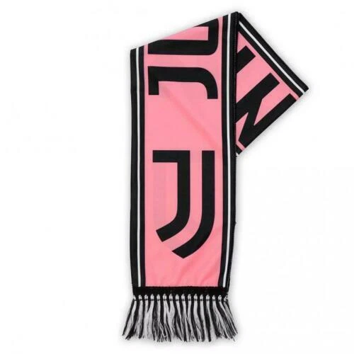 Sciarpa Juventus Rosa Bianconeri Scritta Juventus FC Stemma Juve - Immagine 2 di 2