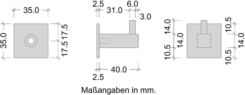 Ganci Appendiabiti Opaco adesivi Guardaroba Acciaio Inox Angolare Argento - Immagine 4 di 4