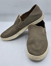 Women's Olukai Pehuea Slip On Shoes Mesh Brown/Tan Size US 10 Eur 40