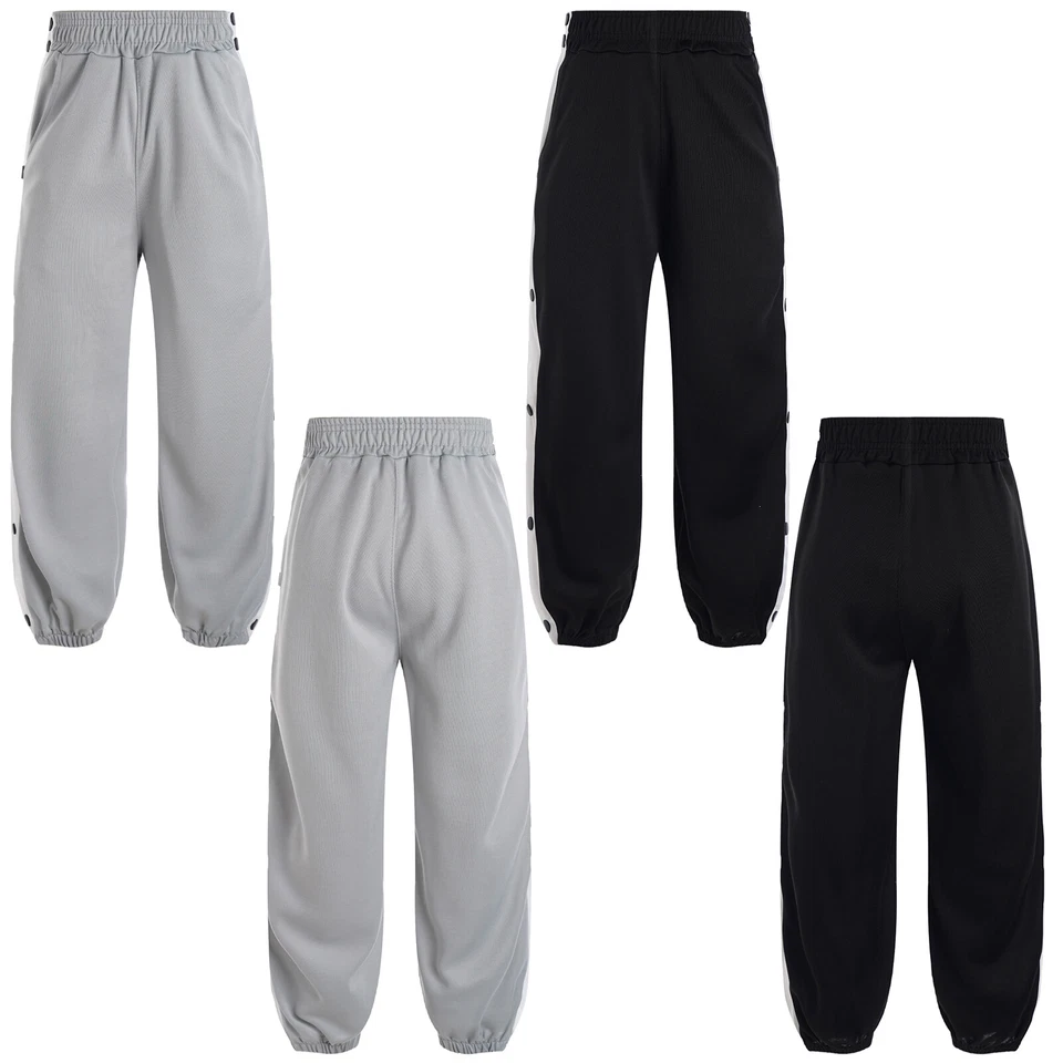 Pantalones de baloncesto Tear Away para niños con división lateral entrenamiento correr informal pantalones deportivos Foto 4 de 4