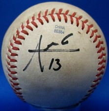 JSA Joaquin Arias  Autographed Signed Game Used PCL Branch B. Rickey Baseball