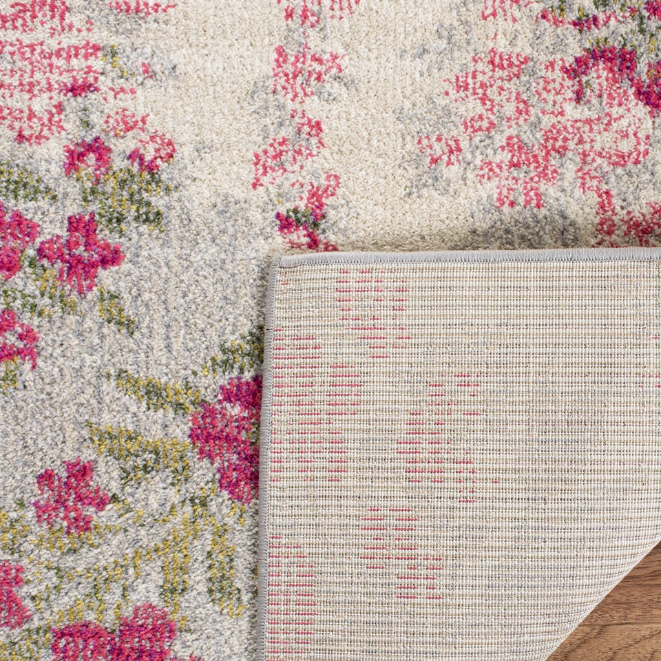 Safavieh Classic Texture Vintage Ivory / Pink Area Rug MNC205R - Image 3 of 3