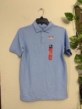 New With Tag Chaps Big Boys Stretch School Wear Polo Size L 14/16 Reg