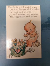 Kewpie Sewing Postcard (LL)